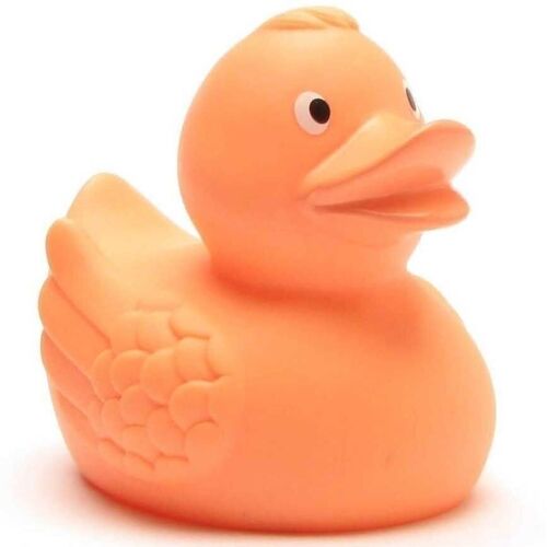 Badeente pastell-orange - Gummiente