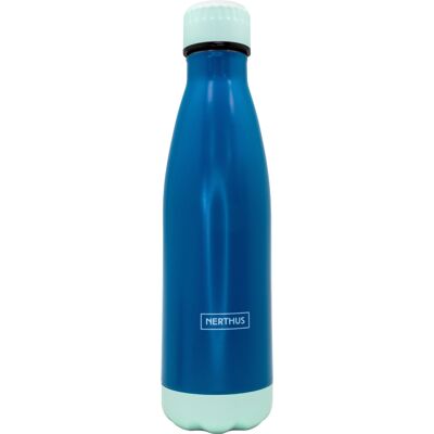 Bouteille isotherme double paroi pour chaud et froid Bleu 500 ml