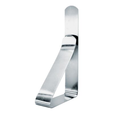 Clip per tovaglia in acciaio inossidabile, tavolo, argento regolabile