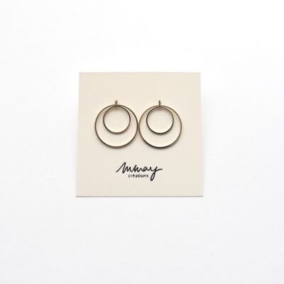 Les Essentiels - Boucles d'oreilles - Ronds S-L l’un dans l’autre