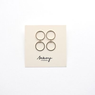 The Essentials - Earrings - Two round S