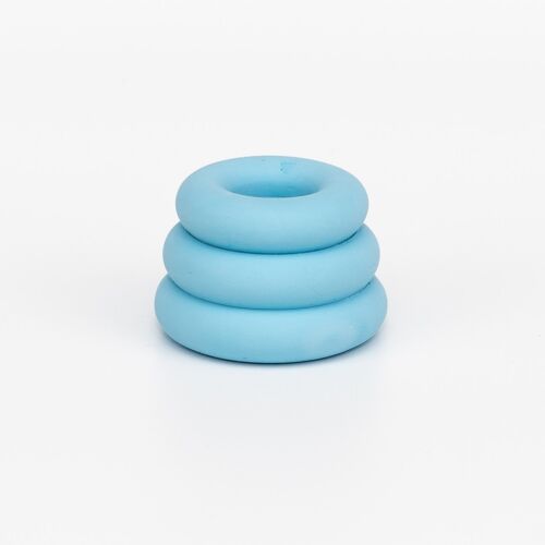 Triple O Candleholder -  Electric Blue