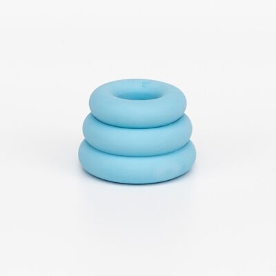 Triple O Candleholder -  Electric Blue