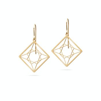 Boucles d'oreilles "Diamondcut Princess" | doré 1