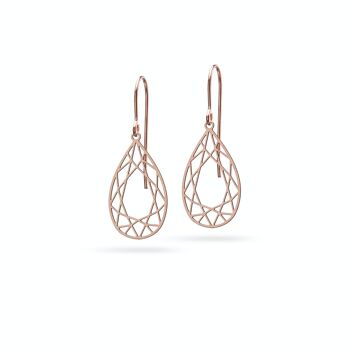 Boucles d'oreilles "goutte taille diamant" | Bronze 1
