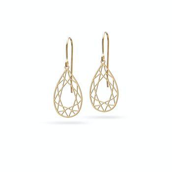 Boucles d'oreilles "goutte taille diamant" | Bronze 3