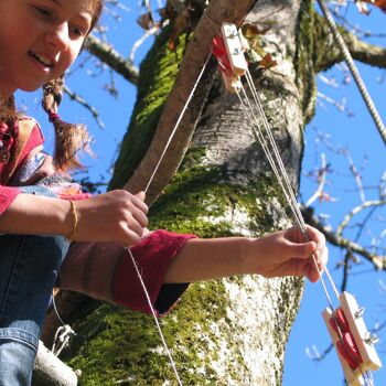 Poulie, expérimentation dès 10 ans, jouets en bois 2