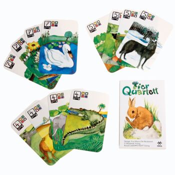 Quatuor d'animaux, jeu de cartes 1