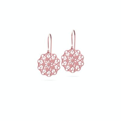 Boucles d'oreilles "Florita" | plaqué or rose