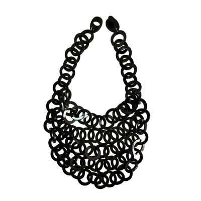Rings necklace in plexiglass