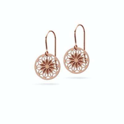 Earrings "Mandala filled" | Bronze