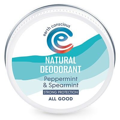 Bálsamo desodorante natural - Menta y hierbabuena - Protección fuerte 60 g - Sin plástico, sin crueldad animal