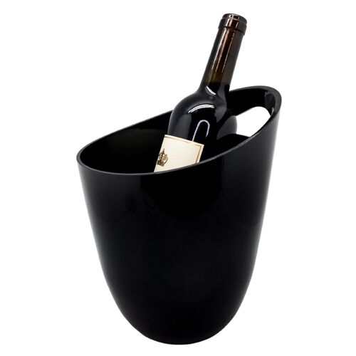 Cubitera , Cubeta de Hielos, Enfriador de Botellas de Vino, Champán, Cubo enfriador Negro