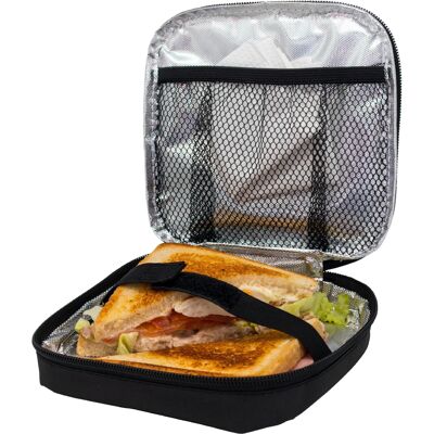 Isothermal Bag for Sandwich, Reusable, Ecological, Adaptable, easy to Clean Black