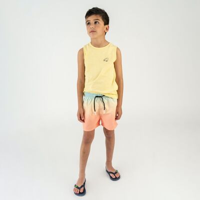 Boy's yellow tank top T-shirt CATANK