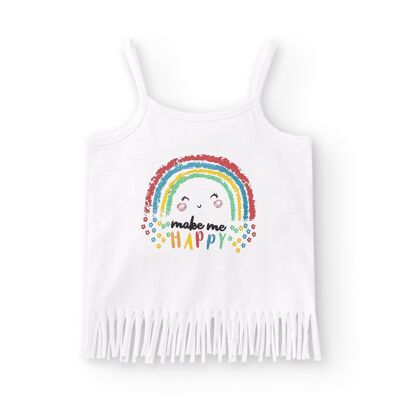Camiseta de tirantes bebé blanca CANIELE