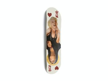 Skate pour décoration murale : Skate Dame de coeur "Marilyn" 1