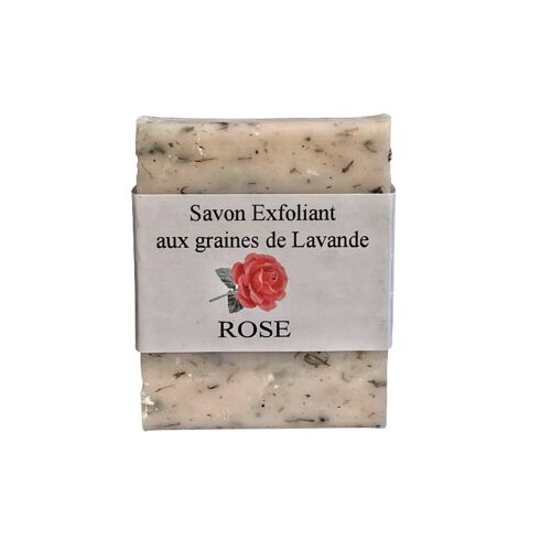 Savon artisanal Exfoliant 125 g Rose