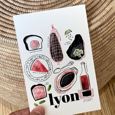 Carte ville LYON - Au bouchon