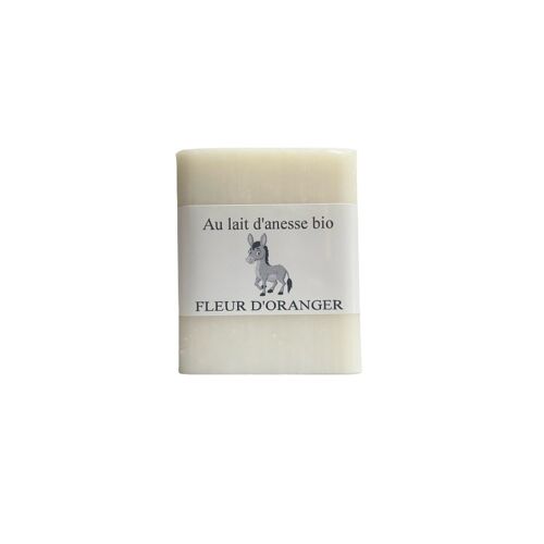 Savon artisanal Au lait d'ânesse Bio 100 g Fleur d'Oranger