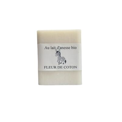 Handmade soap with organic donkey milk 100 g Cotton Flower