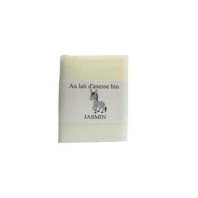 Jabón artesanal con leche de burra ecológica 100 g Jasmin
