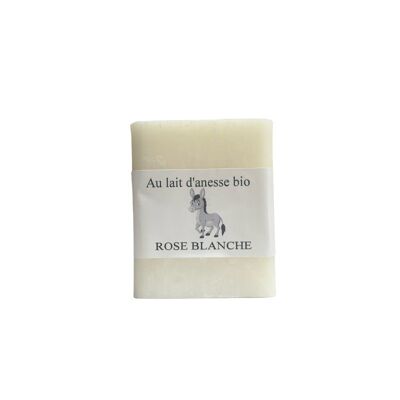 Handgemachte Seife mit Bio-Eselmilch 100 g Rose