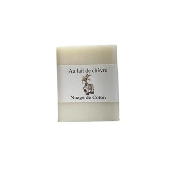 Savon artisanal Au lait de chèvre 100 g Fleur de Coton