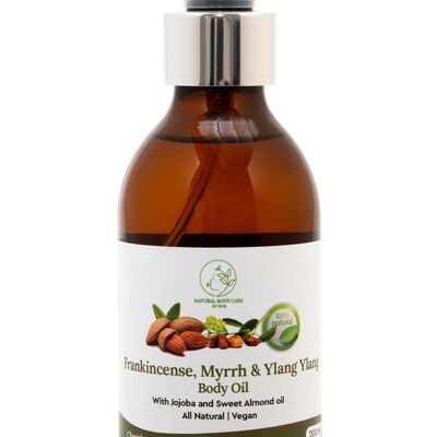 Weihrauch, Myrrhe & Ylang Ylang Körperöl - 200ml