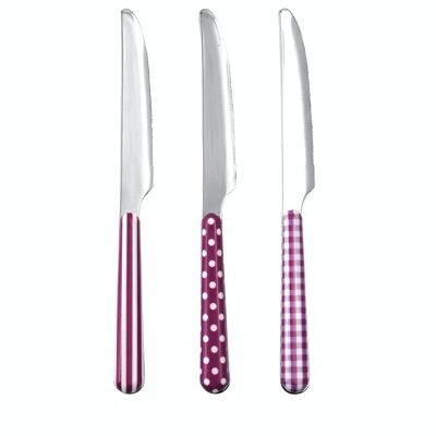 Set 6 coltelli tavola Provence lilla