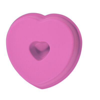 Stampo cuore Color in silicone assortito 12 cm
