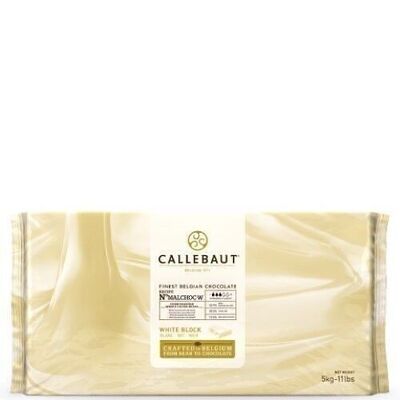 CALLEBAUT - Malchoc - Cioccolato bianco senza zuccheri aggiunti - 5 kg