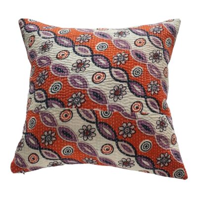 Square kantha cushion N°27