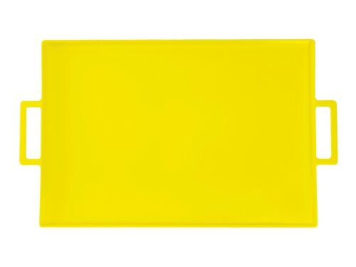 Buy wholesale Rectangular tray in yellow melamine 43x29 cm
