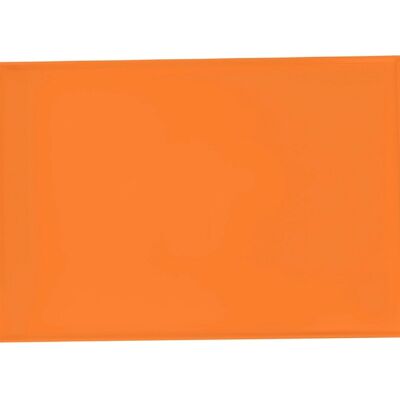 Vassoio rettangolare in melamina arancio 43x29 cm