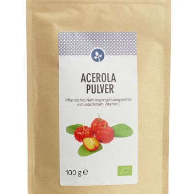 Acerola Pulver, bio 100g | 17% Vitamin C  | VEGAN | Immunsystem