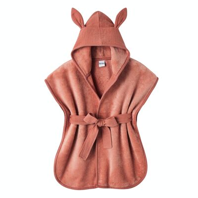 Bamboo bathrobe and marsala cotton gauze