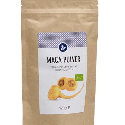 Maca Pulver, bio 120g | aus Peru  | VEGAN | Rohkostqualität