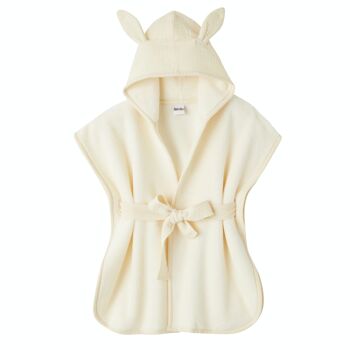 Peignoir bambou et gaze de coton mousse de lait 1