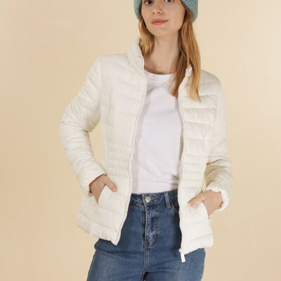 Basic down jacket White