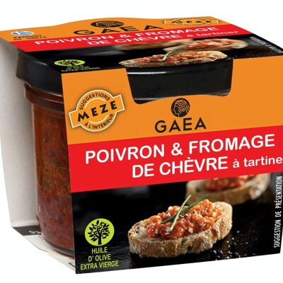 Sweet peppers and goat cheese spread