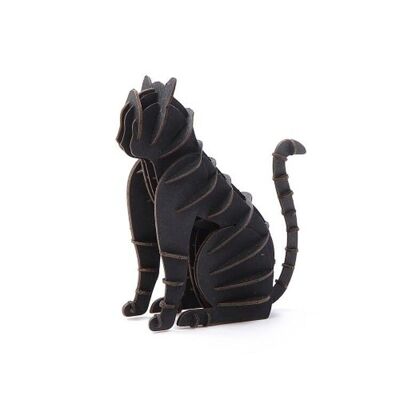 Maquette en papier chat assis