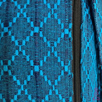 Handmade Yoga Mat Bag - Blue Diamonds Pattern 4