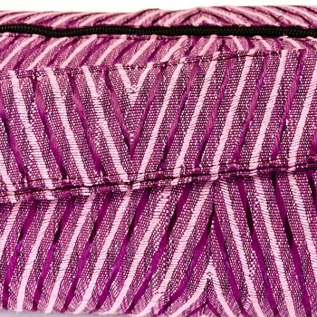 Handmade Yoga Mat Bag - Magenta Stripes 4