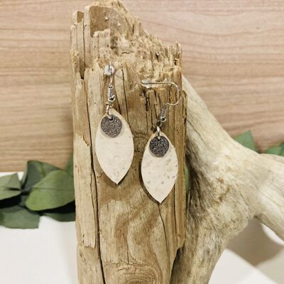 Handmade AGATHE cork earrings