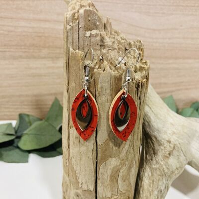 Handmade AXELLE cork earrings