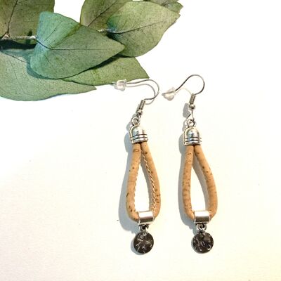 Handmade CHARLOTTE cork earrings