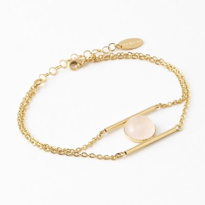 Bracelet Chloé quartz rose