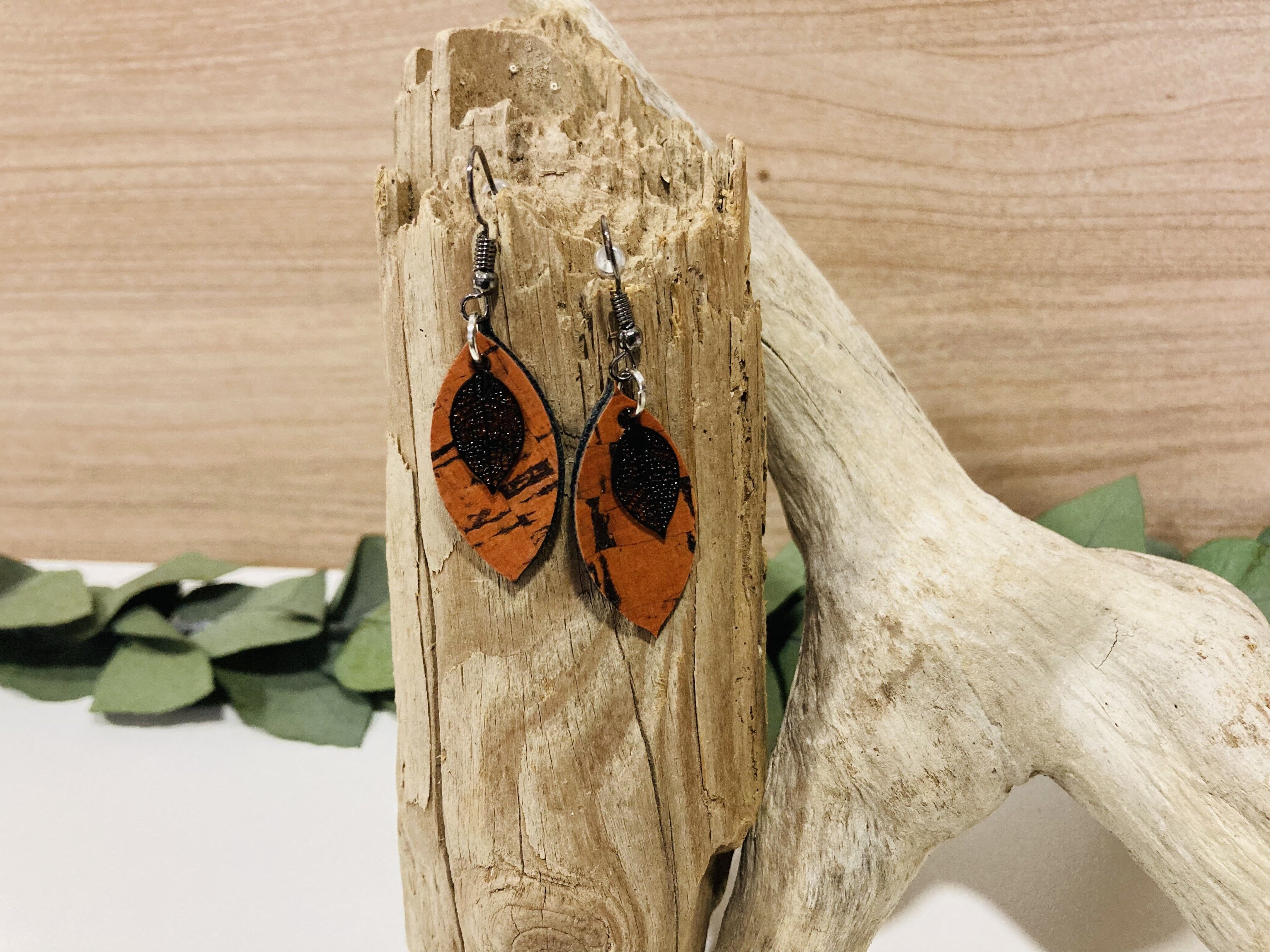 Handmade LISA cork earrings