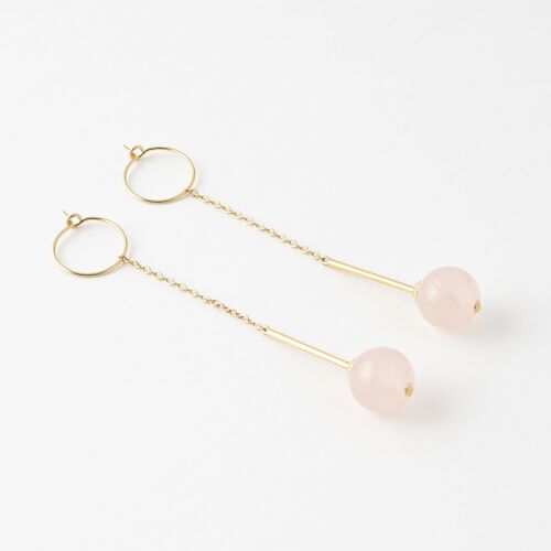 BO longues Chloé quartz rose